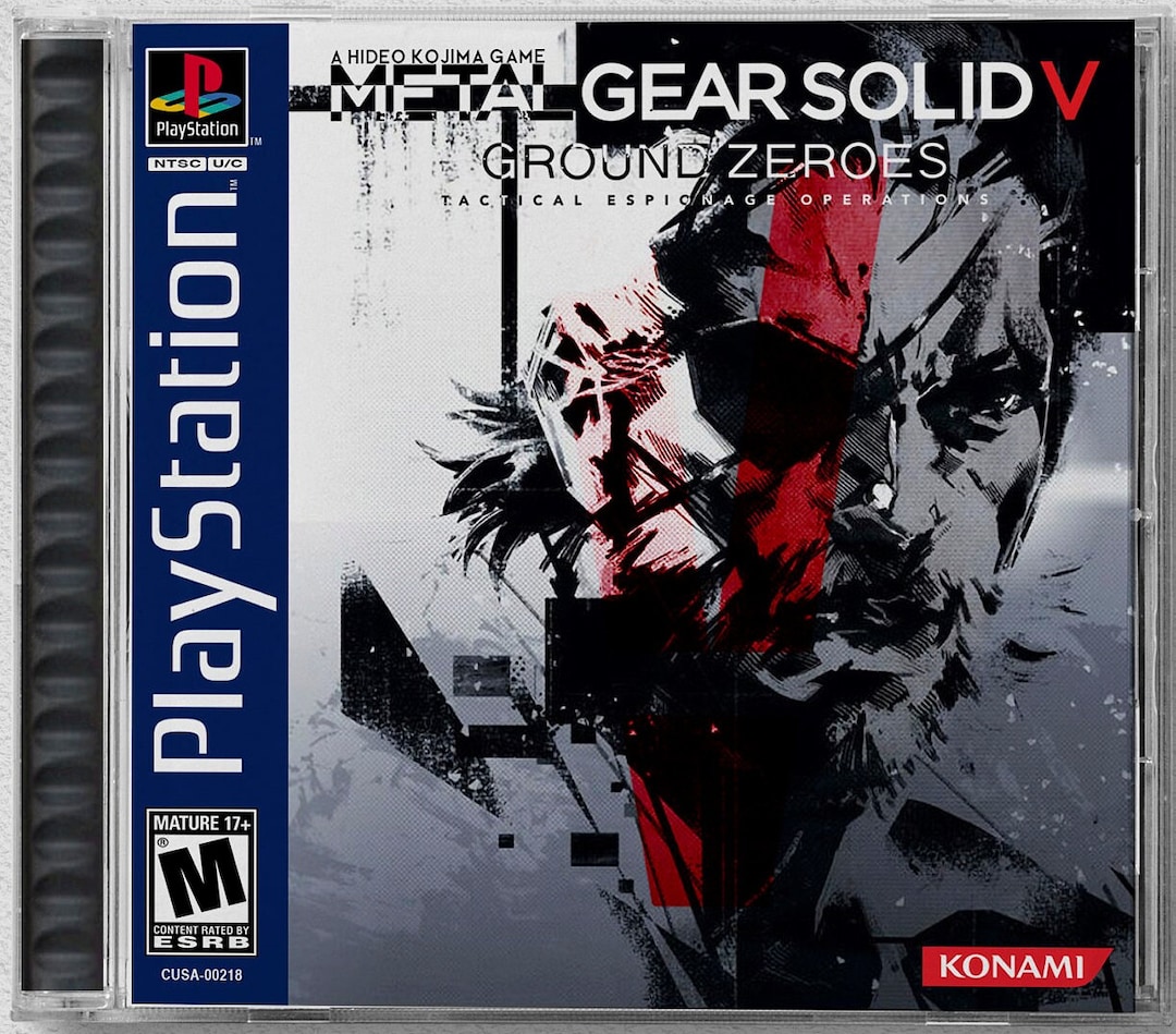 Metal Gear Solid V: Ground Zeroes (PS4) Custom PS1 Inspired