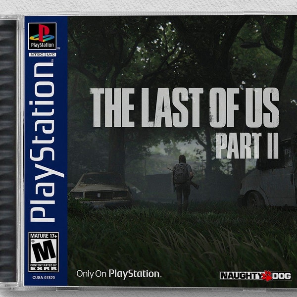 The Last Of Us Part 2 (PS4) Custom PS1 Inspired Case