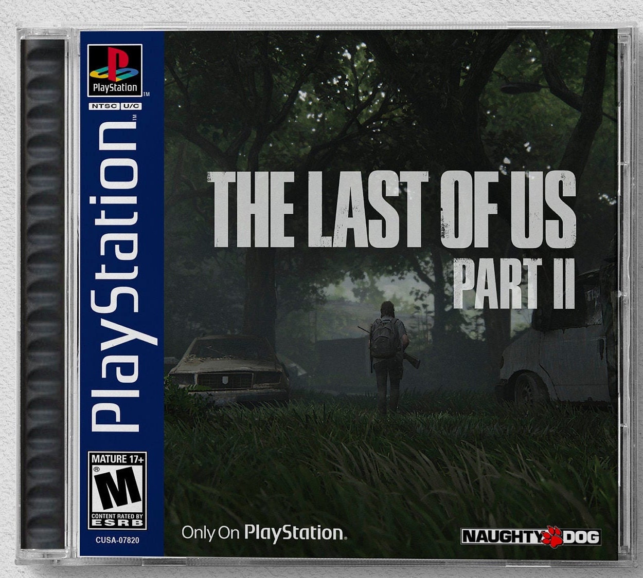 The Last of Us Part 2 PS4 Custom PS1 Inspired Case 