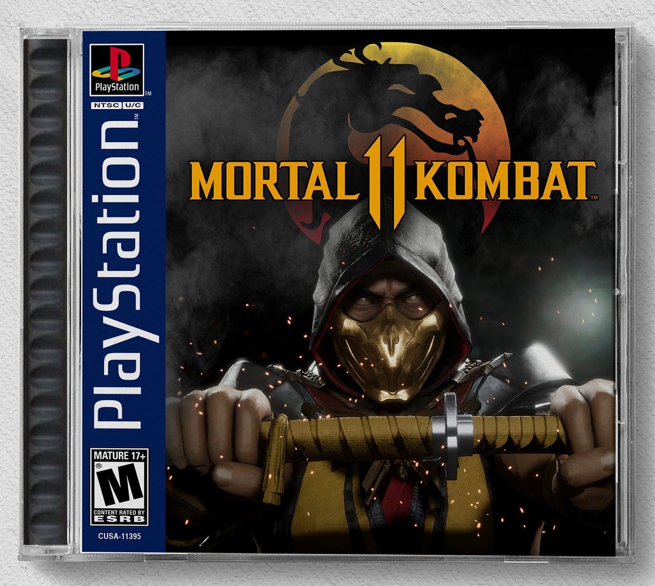 Mortal Kombat 4 Sony PlayStation 1, 1998 PS1 Rare Game Black Disc Only