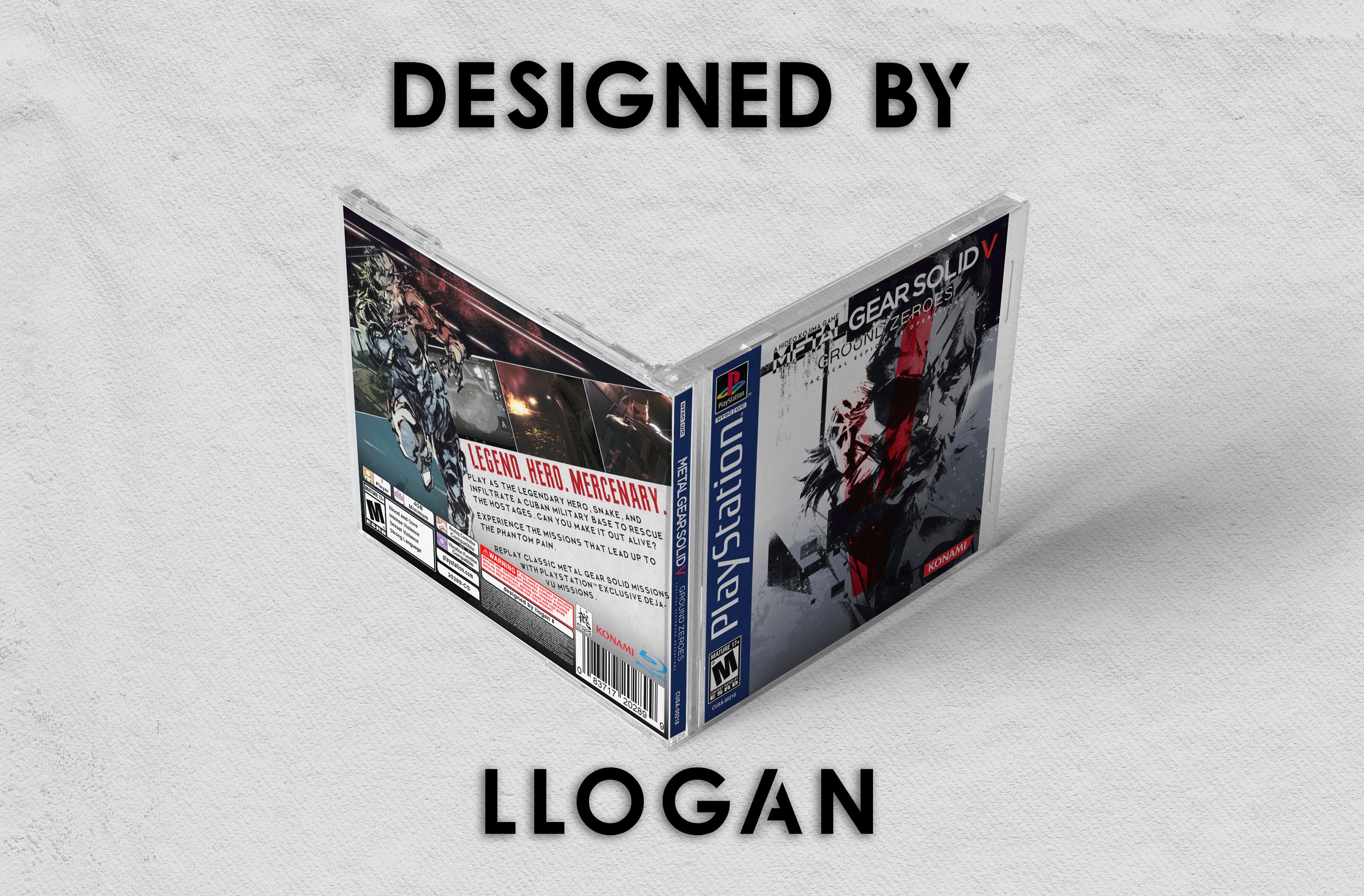 Metal Gear Solid V: Ground Zeroes - Replacement PS4 Cover