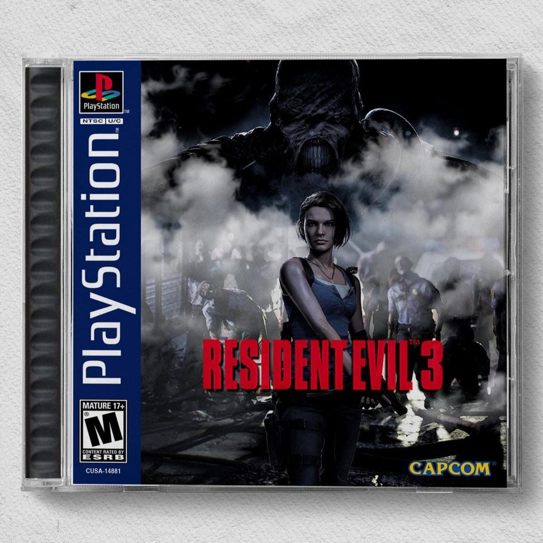 Resident Evil Remake (PS4) Custom PS1 Inspired Case