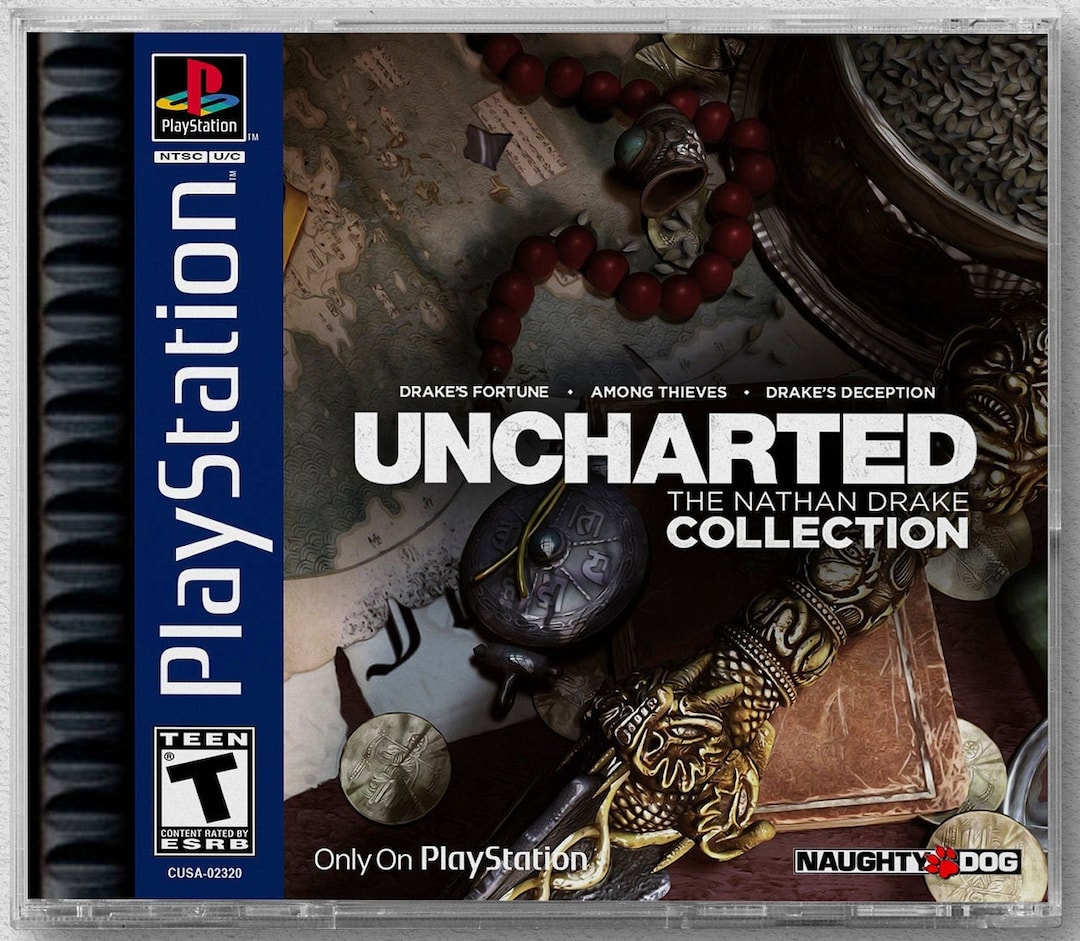 Uncharted: Nathan Drake Collection PS4 Custom PS1 Inspired Case - Etsy