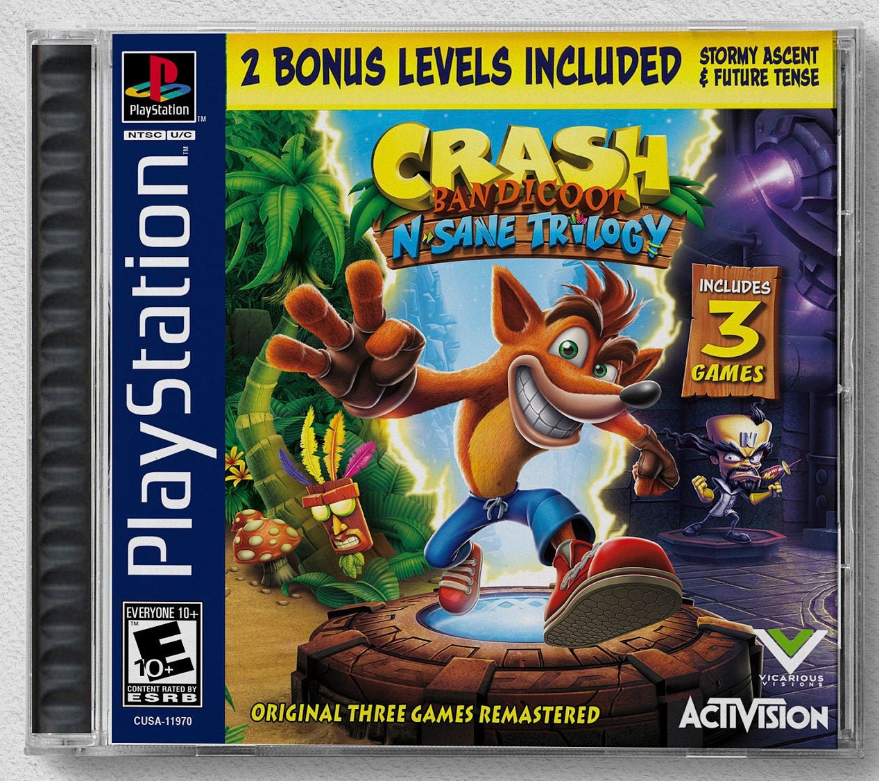 Crash Bandicoot 4: It's About Time PS4 Custom PS1 