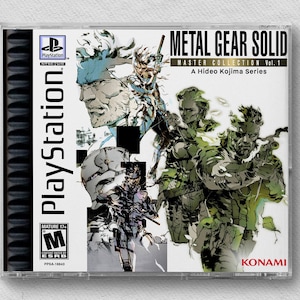 Estuche personalizado inspirado en PS1 para Metal Gear Solid: Master Collection Vol. 1 (PS4)