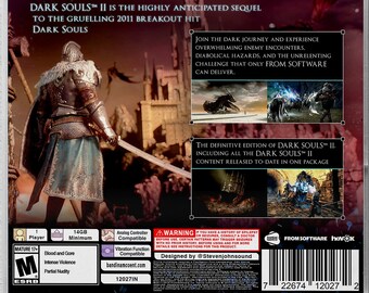 Dark Souls 2: Scholar of the First Sin (PS4) Custom PS1