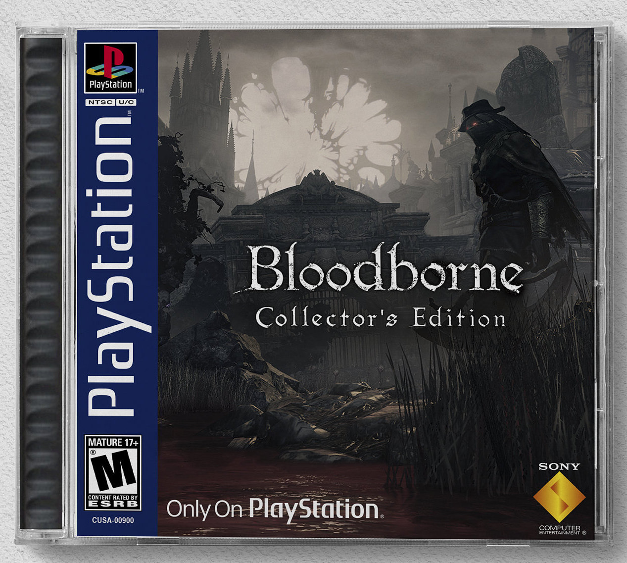 Bloodborne PS4 Custom PS1 Inspired Case 
