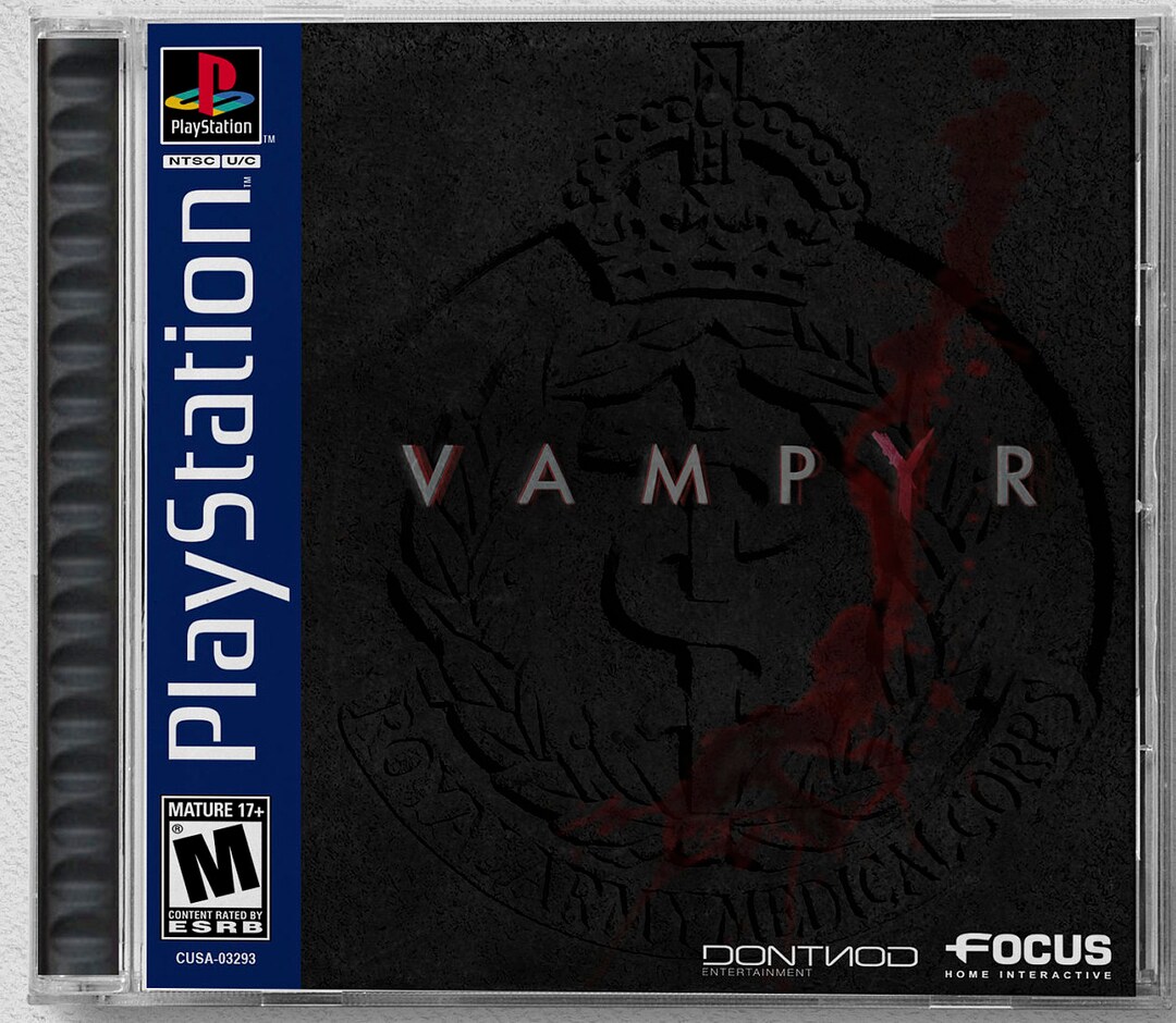 Vampyr (PS4) Custom PS1 Inspired Case