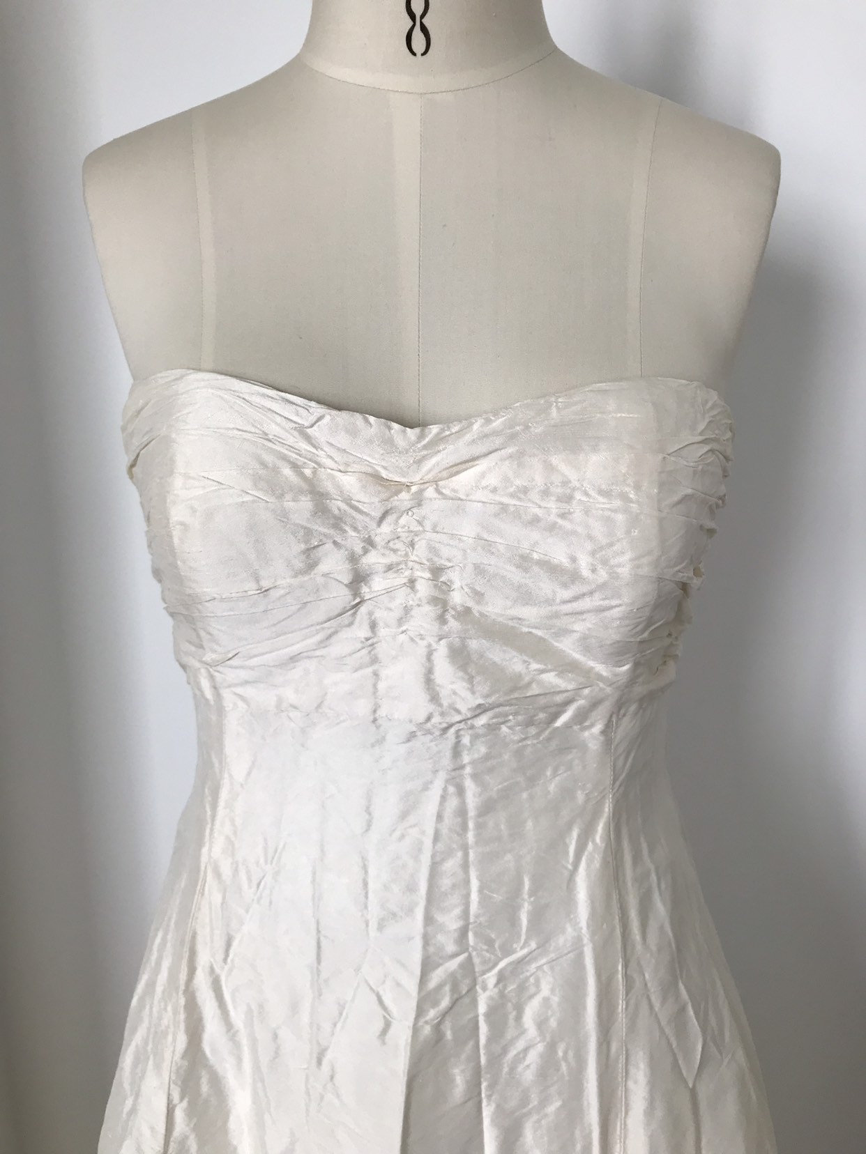 Silk Wedding Dress Etsy