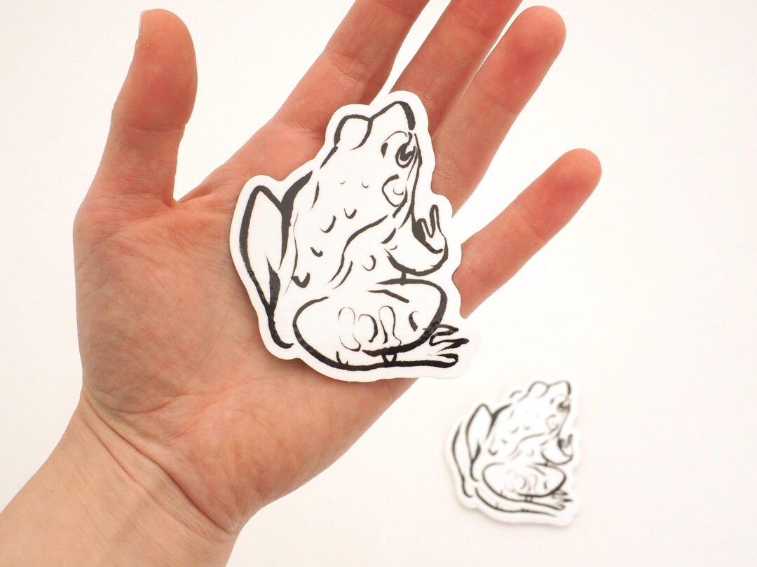 Brushpen Frog Sticker - 3 Inch Vinyl Decal - Etsy