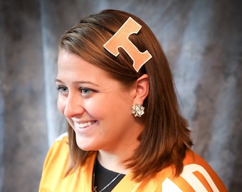 Glitter Tennessee "T" Headband, Handmade Vols Hair Accessory