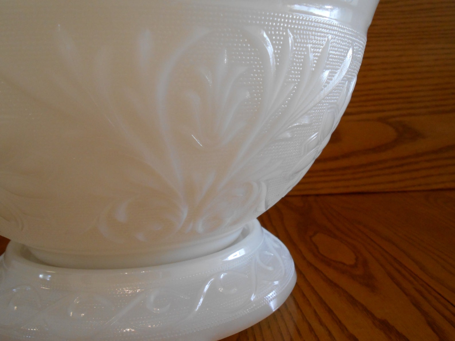 Vintage Punch Bowl Set White Milk Glass 22K Gold Trim 14 pc. Etsy