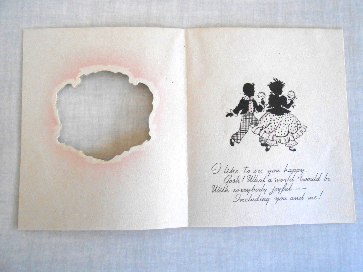 Vintage 1950s Mother's Day Card: Pink Floral MCM Greeting - Etsy