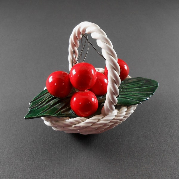 Italian Woven Ceramic Basket - Etsy