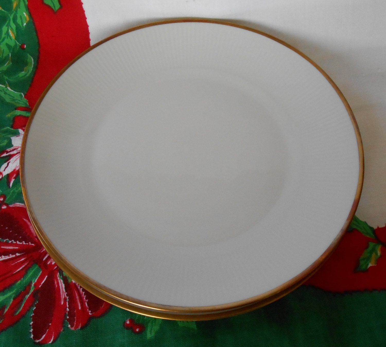 Vintage Walbrzych Bavaria China Made in Poland White Gold Trim Etsy