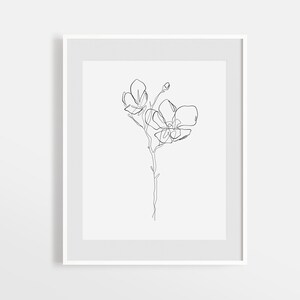Abstract Sunflower Line Art Minimalist Botanical Print Etsy Draw two vertical lines, straight up, from where that back line meets the two vanishing lines, up to the two top vanishing lines. usd