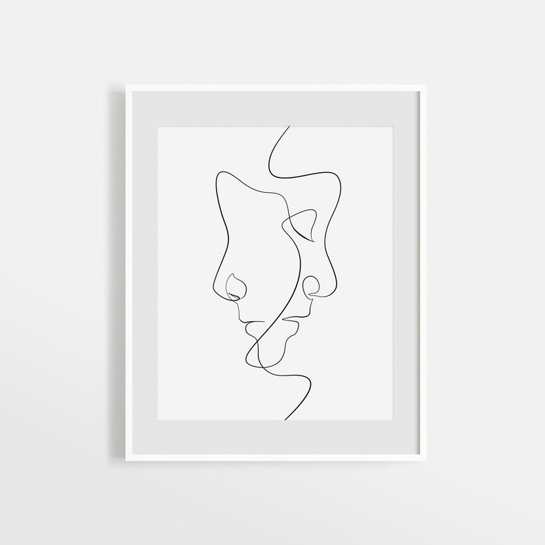 Sculpture De Visage Humain De Couple Baiser, Masque En Résine, Statue Abstraite, Ornement De Table Pour La Décoration De La Maison, Cadeau De Mariage