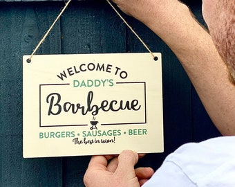 Personalised Welcome To Barbecue Sign