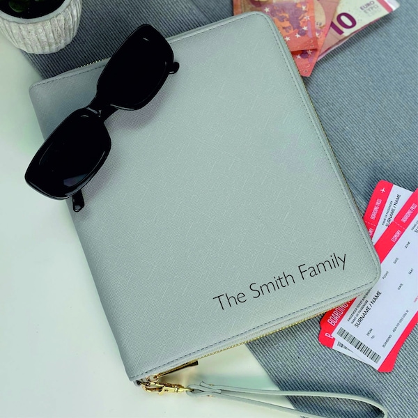 Personalised Simple Family Travel Wallet