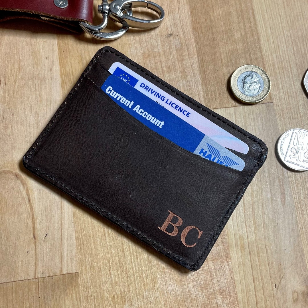 Personalised Leather Card Holder