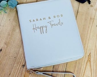 Personalised Happy Travels Travel Wallet