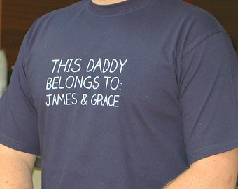 Men's Personalised Daddy T Shirt