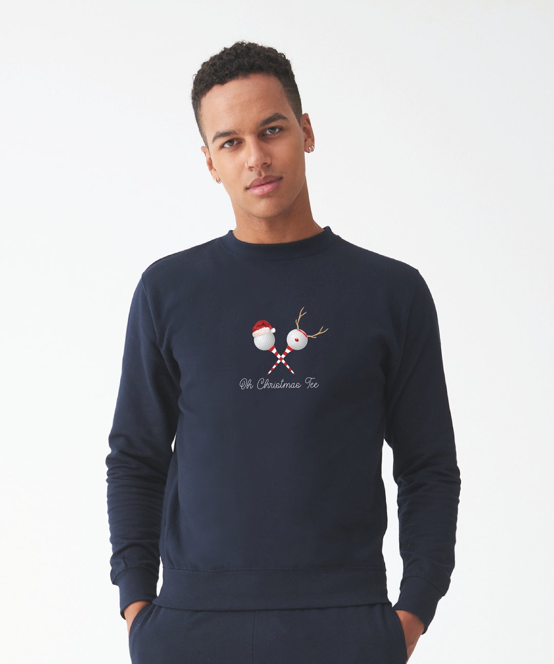 Oh Christmas Tee Golf Christmas Jumper Etsy UK