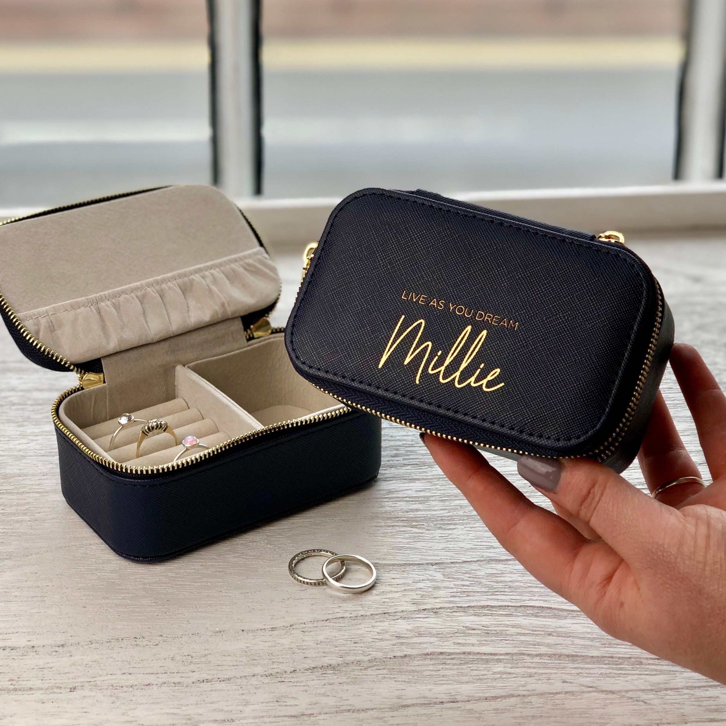 Personalised travel deals jewellery case