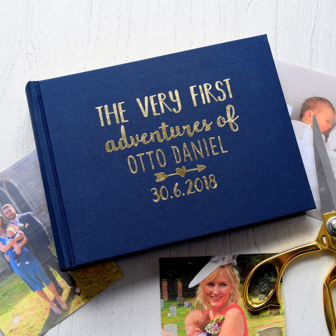 Personalised First Adventures Baby Photo Album Etsy