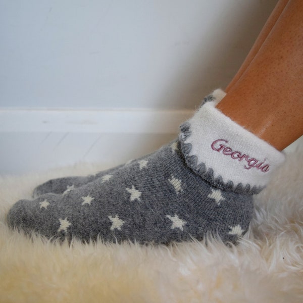 Personalised Super Soft Cosy Star Socks