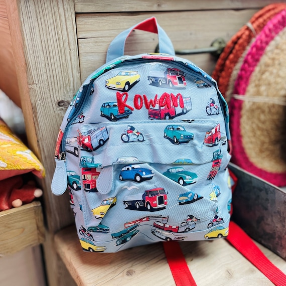 Personalised Cars and Vehicles Kids Backpack - Etsy