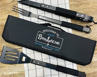 Personalised Welcome Barbecue Tool Set