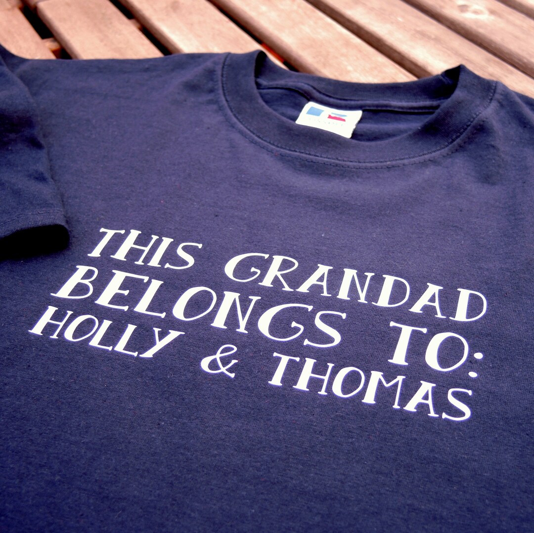 Personalised Grandad Tshirt Etsy