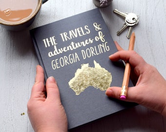 Personalised Travels and Adventures Travel Journal