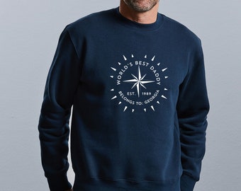 Personalised Best Daddy Compass Jumper