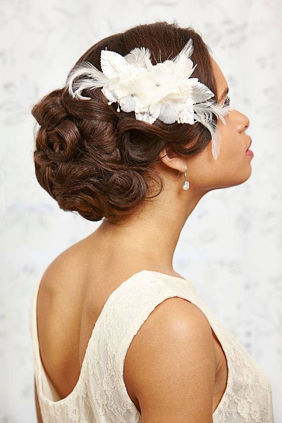 Bridal Headpiece Haircomb Wedding Vintage Bride Fascinator  display picture 3