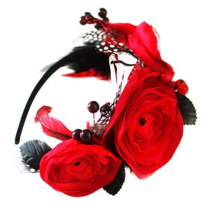 Cerchietto dai colori vivaci in stile messicano. Accessori per capelli copricapo floreale boho folklore ghirlanda di fiori arcobaleno Oktoberfest boheme hippie dirndl