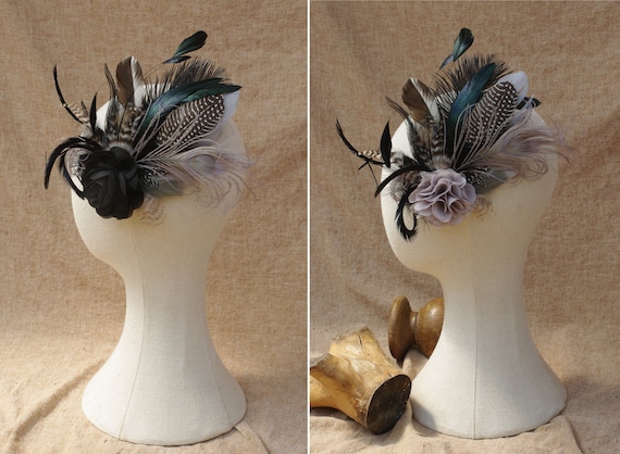 Headpiece Fascinator Feathers Burlesque 