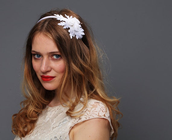 Vintage Wedding Headband Hair Piece 1960s Amazon.com : BABEYOND Bridal Headpiece Wedding Headband  main image 3