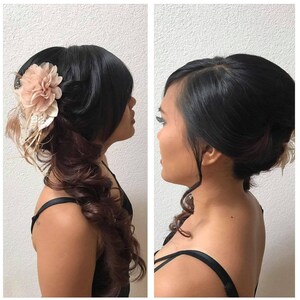 Fascinator accesorios para el cabello azul oscuro azul plumas novia desnuda beige novia madre tocado boda novia joyería nupcial dama de honor verde oscuro Beis