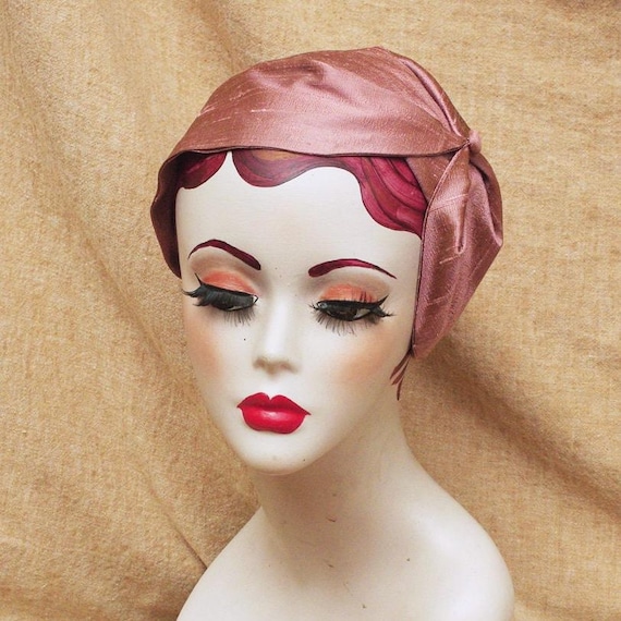 half headband - pink retro half headband - pink retro