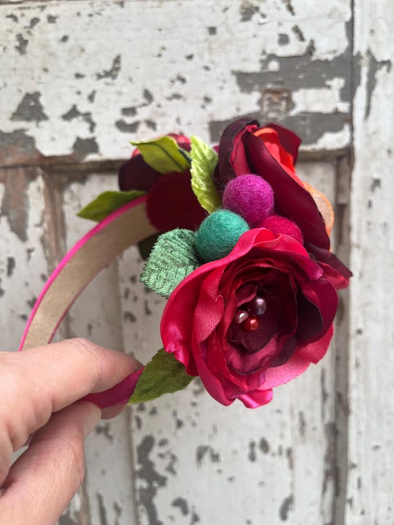 NET TOYS Blumen Haarreif Bunt – Hippie Haarschmuck Für Karneval & Mottopartys