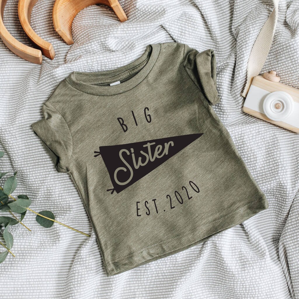 Personalised Big Sister Tshirt 