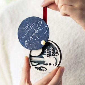 Personalised 3D Luxury First Christmas Bauble - Baby First Christmas Decoration - Baby Ornament