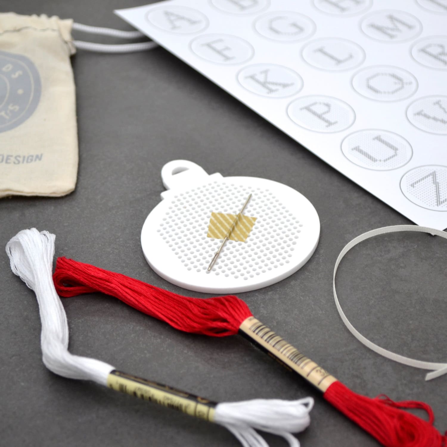 Cross Stitch Christmas Decoration Kit DIY Ornament Kit Etsy