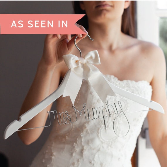 Percha de vestido de novia personalizada Percha de boda - Etsy México