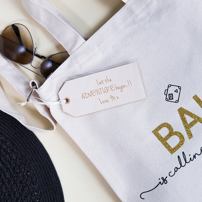 Wooden Luggage Tags Wooden Gift Tag Custom Gift Tag Personalised Engraved Wooden Luggage Tag