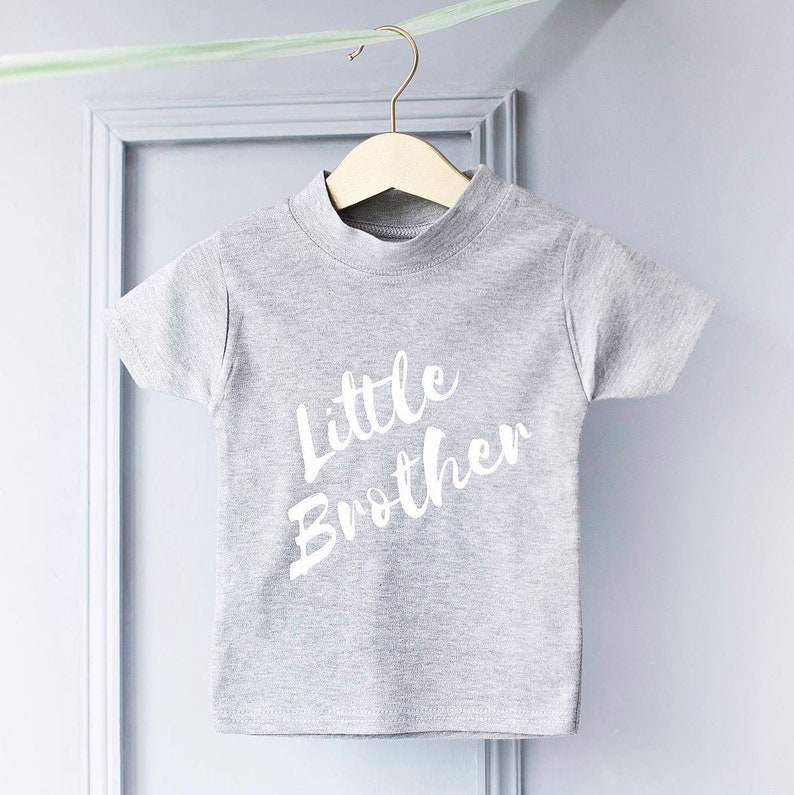 Personalised Little Brother Tshirt New Baby Gift New Baby Etsy