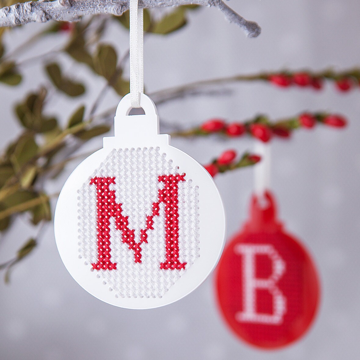 Cross Stitch Christmas Decoration Kit DIY Ornament Kit Etsy