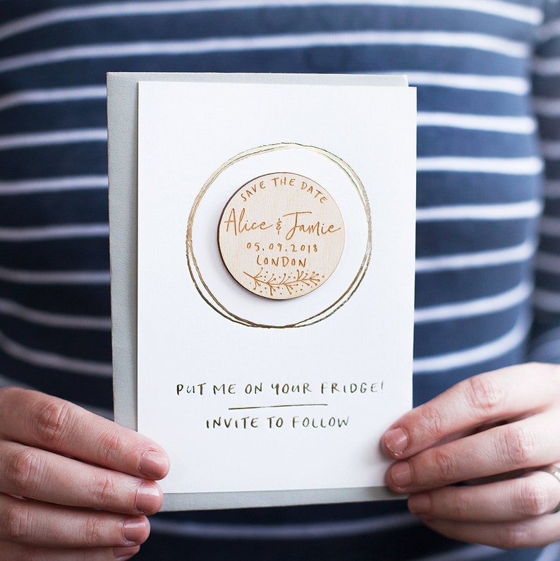 Personalised Luxury 'Save The Date' Cards Etsy